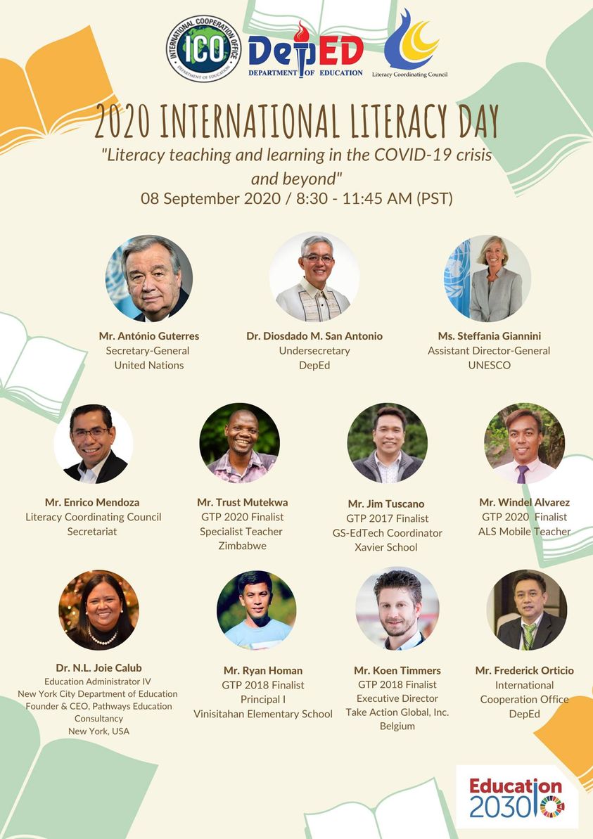 tichavacho1's tweet photo. Celebrating Philippines Department of Education and the International Cooperation Office for hosting commemorations of the International Literacy Day. Humbled and honoured to have shared my context and experiences with braille and digital literacy with blind learners. 
#GTP2020 https://t.co/QBuqGOvV3g