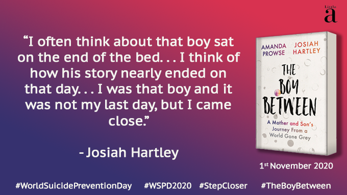 MrsAmandaProwse's tweet photo. Let’s look out for each other more by raising awareness of this critical issue on World Suicide Day.  Much love, Amanda Xx #WorldSuicidePreventationDay #WSPD2020 #StepCloser #TheBoyBetween https://t.co/zZiREaWl1G