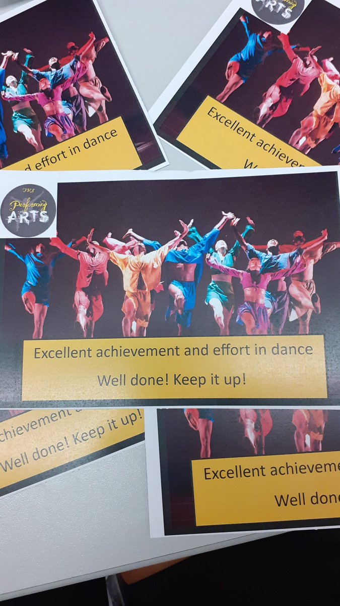 FairfieldArts's tweet photo. Our snazzy new praise postcards are ready! Can't wait to give them out with 10 house points to our fantastic dancers! https://t.co/HVnYUxrhkW