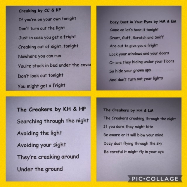 GarnockPrimary's tweet photo. Here is some of the fantastic song lyrics from P5/6 😀 excellent teamwork and creativity. @NAC_Literacy @TomFletcher #Creakers https://t.co/1RdKGsV00O