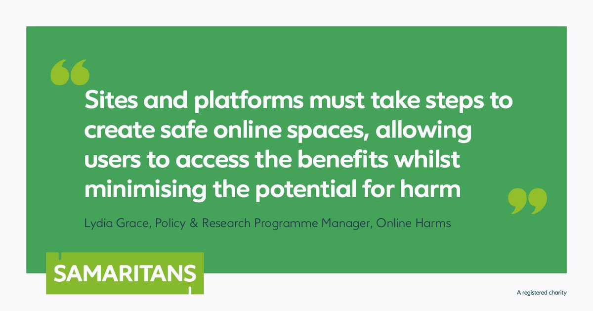samaritans's tweet photo. The internet should be a safe space for users experiencing self-harm &amp; suicidal thoughts &amp; behaviours. 

Today, we’re launching industry guidelines to help platforms safely and sensitively manage user generated content on self-harm and suicide #WSPD2020 https://t.co/08sQkFYpUx https://t.co/rjMpaTJ7Bo