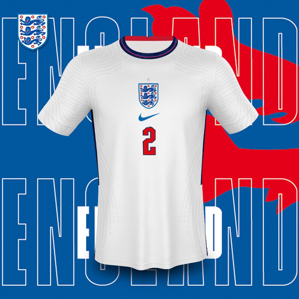 ともさん サッカーユニフォームの世界 On Twitter England New Kit 2020 2020年の新モデルが発表となりました エンブレム ナイキロゴをセンターに配する1998年を意識したデザイン 最近の中ではすごくカッコいいです 歴代ユニフォーム サッカーユニフォーム