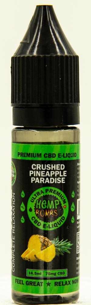 CBDSaviorCom's tweet image. Hemp Bombs Vape E-Liquid 16.5ml 75mg - Pineapple Paradise is now available in our shop for only $16.50. Buy it now  cbd-savior.com/products/hemp-…
