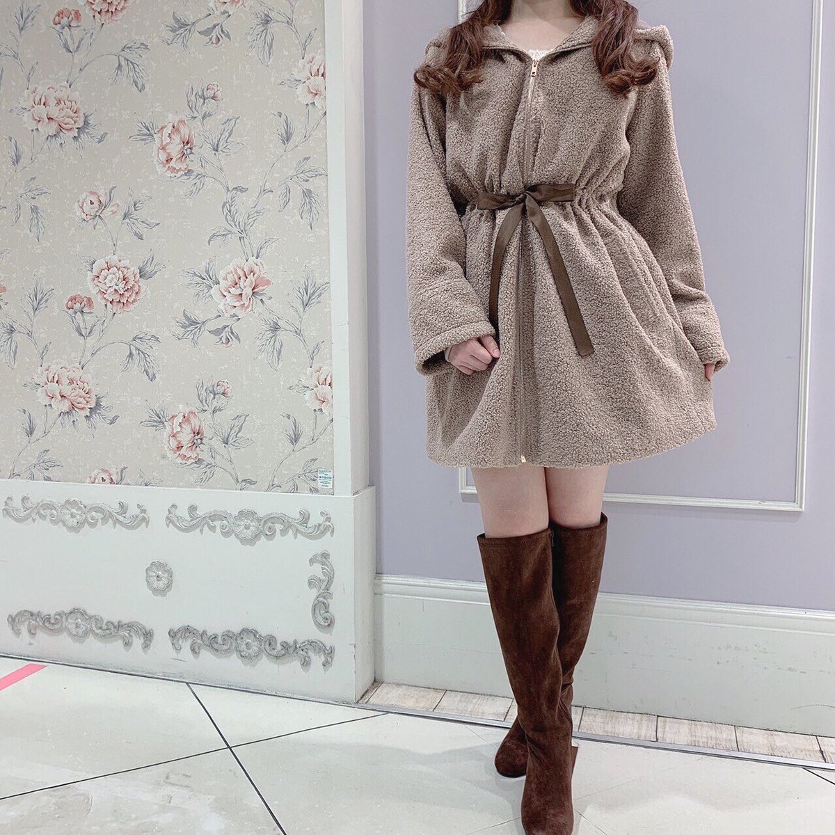 新宿店 ˗ˏˋゆるリボンモココート ˎˊ˗ ¥13,800+tax ↪︎ ¥12,420+tax