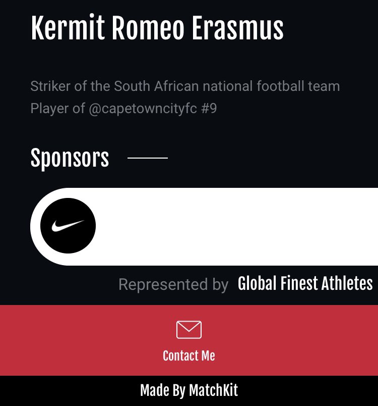 YourMatchKit's tweet photo. Meet @Erasmus_95 

South African footballer

View his profile here: https://t.co/uzcH5YGwUu 

#MatchKit #MatchKitMeet https://t.co/8pN0G5Aiak