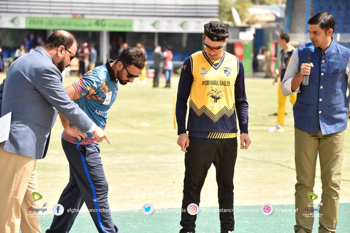 ACBofficials's tweet photo. @TheKabulEagles won the toss and choose to bat first against Amo sharks
#Match9 #Etisalat4GSCL2020  #DaAtalanoLeague #KEvAS https://t.co/CjnNejpxKv