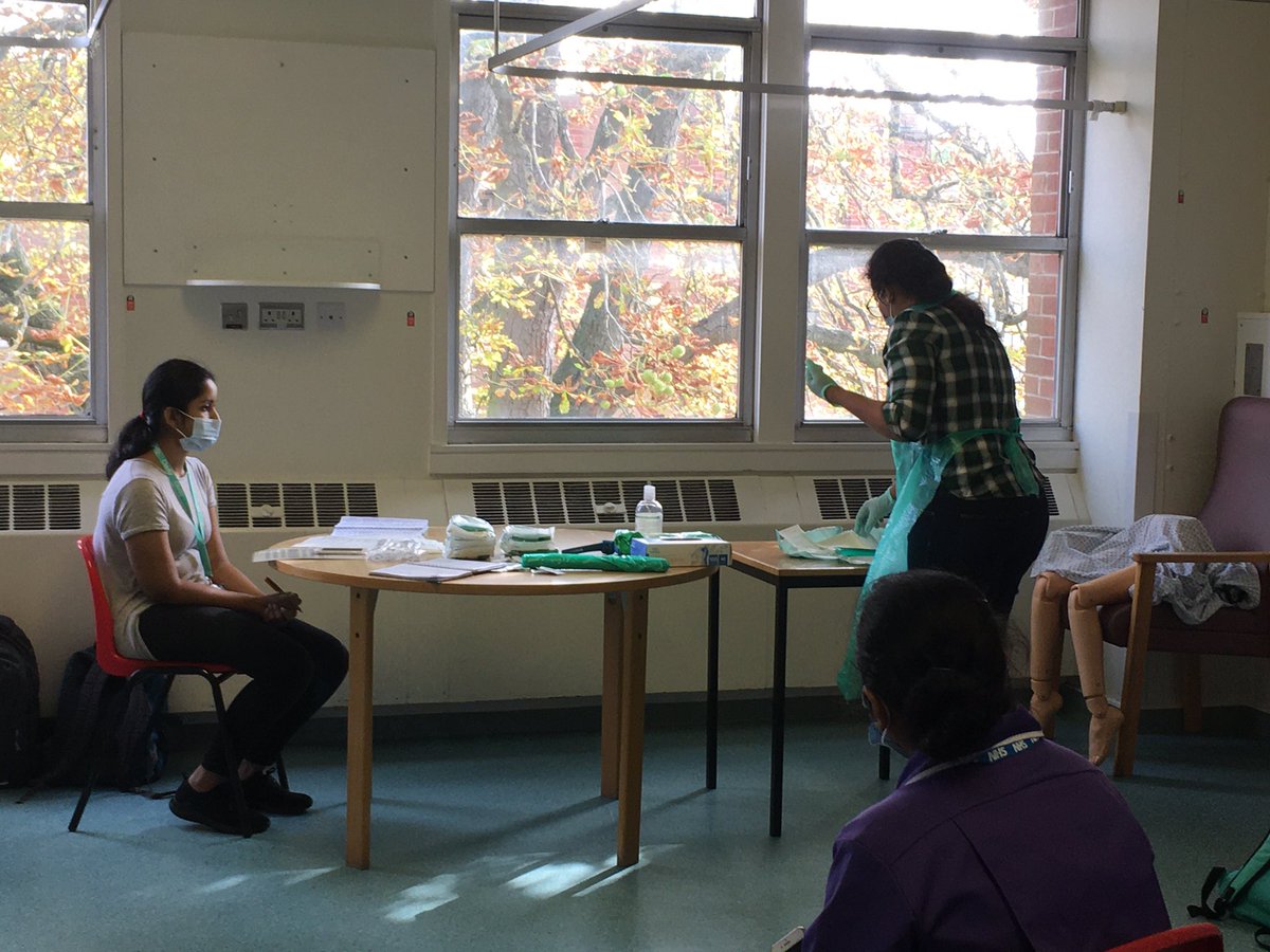 ktwallis29's tweet photo. Hive of activity this morning as we practice our skills stations ready for the #NMCTOC #internationalnurses @TeamNUH @NUHInstitute @TTymofiychuk https://t.co/NRKjrTufSG