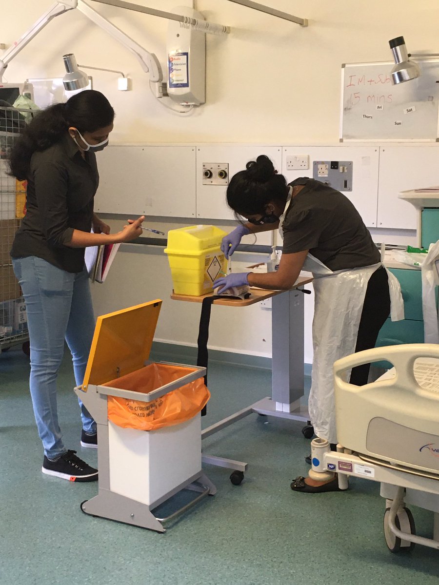 ktwallis29's tweet photo. Hive of activity this morning as we practice our skills stations ready for the #NMCTOC #internationalnurses @TeamNUH @NUHInstitute @TTymofiychuk https://t.co/NRKjrTufSG