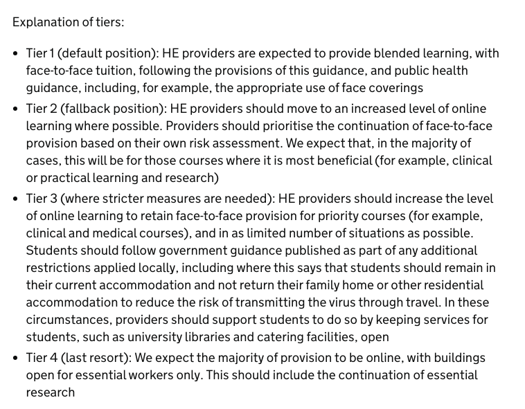 ChrisJParr's tweet photo. How long until most universities are at "tier 4", do we think? https://t.co/fuSGleBQEA
