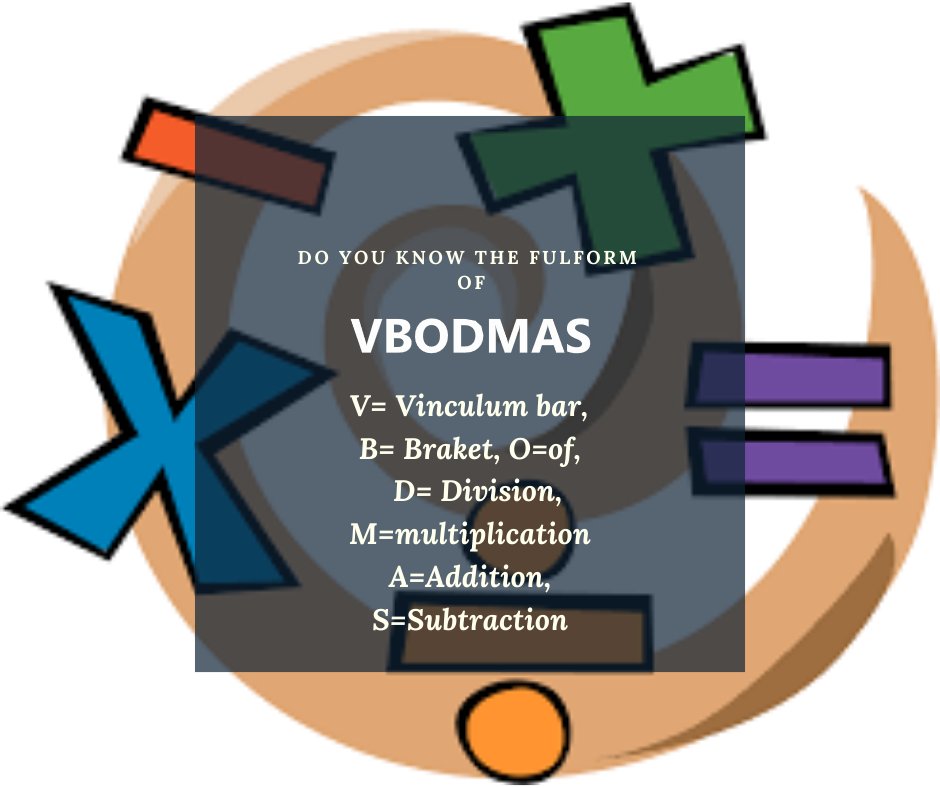 geekpyramid's tweet photo. facts and knowledge
#facts #gk #maths #bodmas #vbodmas #calculation #mathamatics #gadit #subject #plus #minus #divide #percent #of #add #sub #viniculam #bar #into #multilie #compitition #exam https://t.co/cyKm9ArOPX