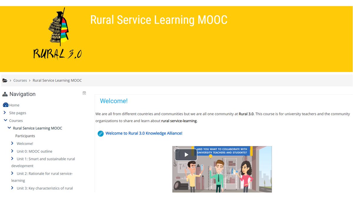 Rural Service Learning MOOC NOW Available!
We are happy to announce the release of our free Massive Open Online Course (MOOC) on Rural Service Learning: learn.rural.ffzg.hr:8080/course/view.ph…