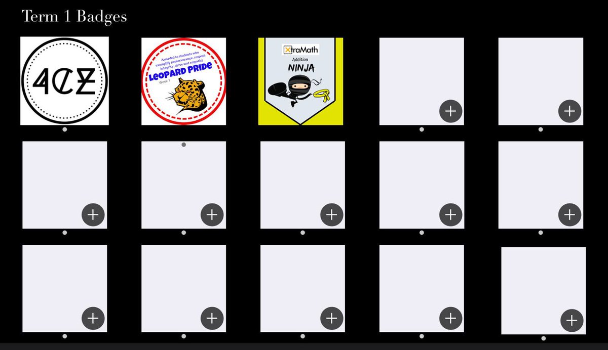 Carrie Zimmer (@carrie_zimmer) on Twitter photo I know digital badging isn’t new, but I’m pretty happy with the #keynote file I adapted from <a href="/laurenangarola/">Lauren Angarola</a> to hold the #4CZ badges this year. So far, we’ve got our Leopard Pride badge, our 4CZ class badge, and an XtraMath addition ninja badge! <a href="/mszimmersclass/">5CZ</a> <a href="/DAAElementary/">DAA Elementary</a> I know digital badging isn’t new, but I’m pretty happy with the #keynote file I adapted from <a href="/laurenangarola/">Lauren Angarola</a> to hold the #4CZ badges this year. So far, we’ve got our Leopard Pride badge, our 4CZ class badge, and an XtraMath addition ninja badge! <a href="/mszimmersclass/">5CZ</a> <a href="/DAAElementary/">DAA Elementary</a>
