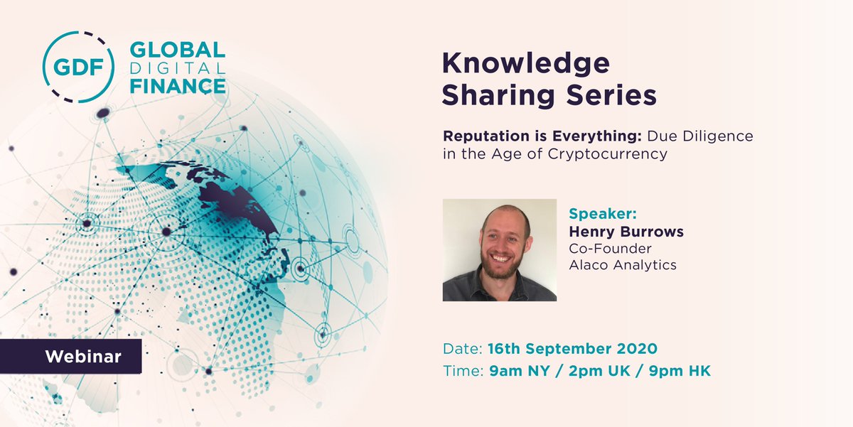 GlobalDigitalFi's tweet photo. As regulations evolve good #risk assessment in the #digitalasset sector is more important than ever. Join Henry Burrows, Co-Founder of @AlacoAnalytics to discuss due diligence in the age of #cryptocurrency:
https://t.co/84vvrpm7V9

#blockchain #crypto #kyc #aml #financialcrime https://t.co/8CO2oZVyww
