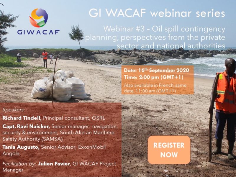 EUWeCAPS's tweet photo. "The GI WACAF webinar series resumes! The 3rd webinar on #oilspill preparedness and response will take place on Wednesday 16 September and will focus oil spill contingency planning" (via #GIWACAF) To register => https://t.co/EeapQn8Ug6 https://t.co/yupc4IAUWn