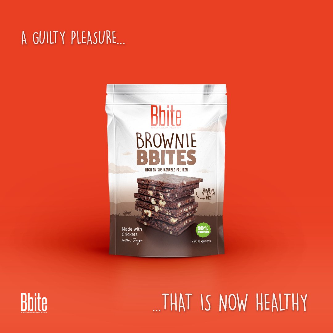 Have you already known our Brownie Bbites? 
The best alternative to be healthy and sustainable, but at the same time tasty! All made out of insects!

A guilty pleasure that is now healthy!

&gt;&gt; Do you want to taste it?
indiegogo.com/projects/bbite…

#Brownie #healthy #sustainable #tasty
