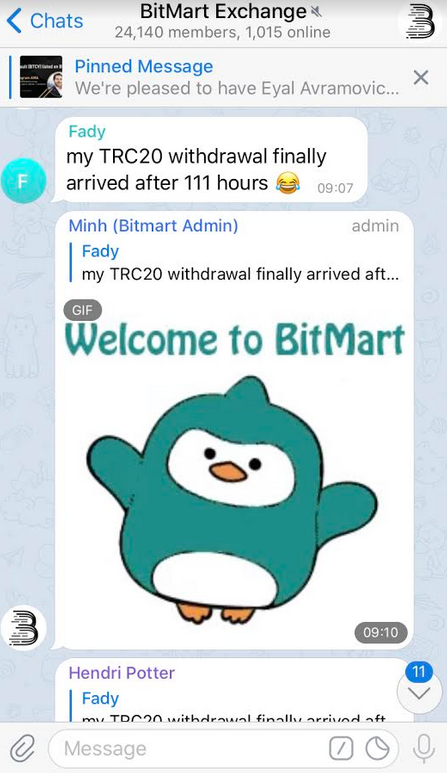 BitmartScam's tweet photo. Is #Bitmart a Scam?
Many users are still in trouble.
Can not withdraw, frozen account... #Twee #Scam Coin
This is one part.
Some lucky boys were able to withdraw.
Admin removes the comment to hide the problem.
See for yourself.Good luck.
#sheldonbitmart #Scam #crypto #Bitcoin https://t.co/NvbB1KfiE7