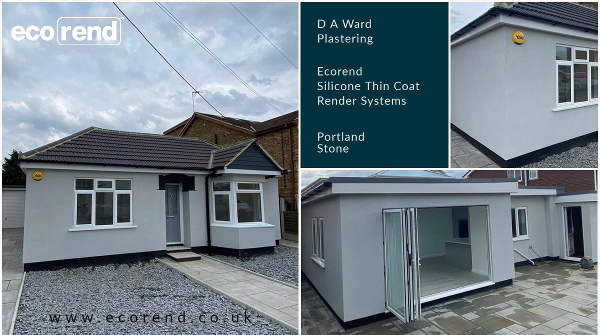 EcorendOfficial's tweet photo. Great project done by @DAWardLtd who are based in Westcliff-on-Sea, Essex, using our Silicone Thin Coat Render System in Portland Stone. #render #rendering #ecorend #daward https://t.co/ypF6qFWdJ5