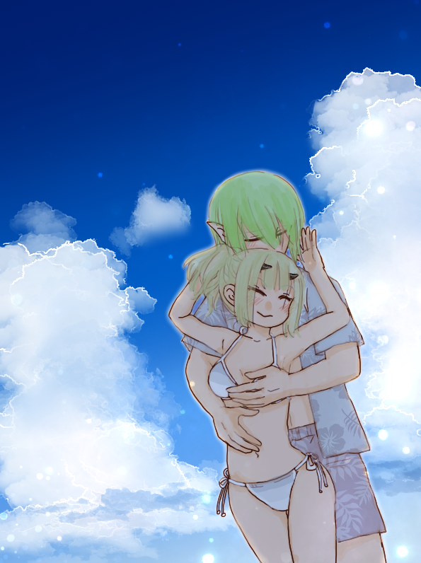 k_saru's tweet photo. 空とかっぷる描いたり中身のないらくがきしたりマイペースにうちの子、うちよそ脳内妄想可視化して流すアカウントです☺️
#らくがきアークス自己紹介 https://t.co/xnTQD98QXC
