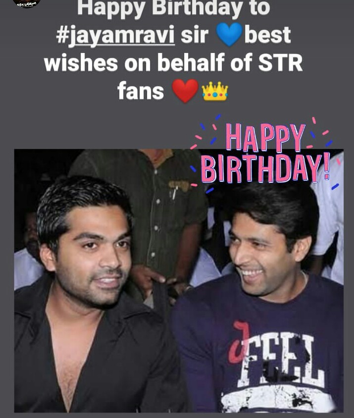 Happy Birthday Jayam Ravi sir.. Wishing you a wonderful life 