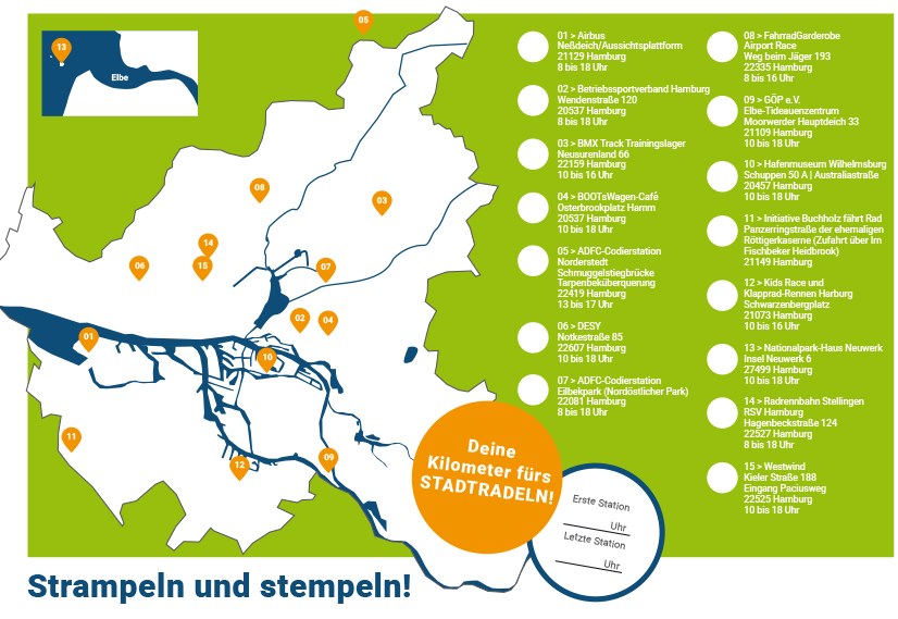 "Strampeln und stempeln!"  Mach mit bei der großen #STADTRADELN-Rallye mit 15 Pausenstationen in ganz #Hamburg  plus 🏝️ Neuwerk ☀️Jetzt am Sonntag von 8 - 20 Uhr 🌞🚲🌻
hamburg.adfc.de/news/stadtrade…