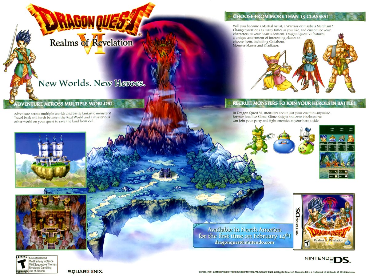 comicbookads's tweet photo. Dragon Quest IV Ad 2010
New Worlds. New Hereos.

#nintendods #nintendo #DragonQuest #ds #AkiraToriyama #comicbookads https://t.co/Vn6wCEwIM5