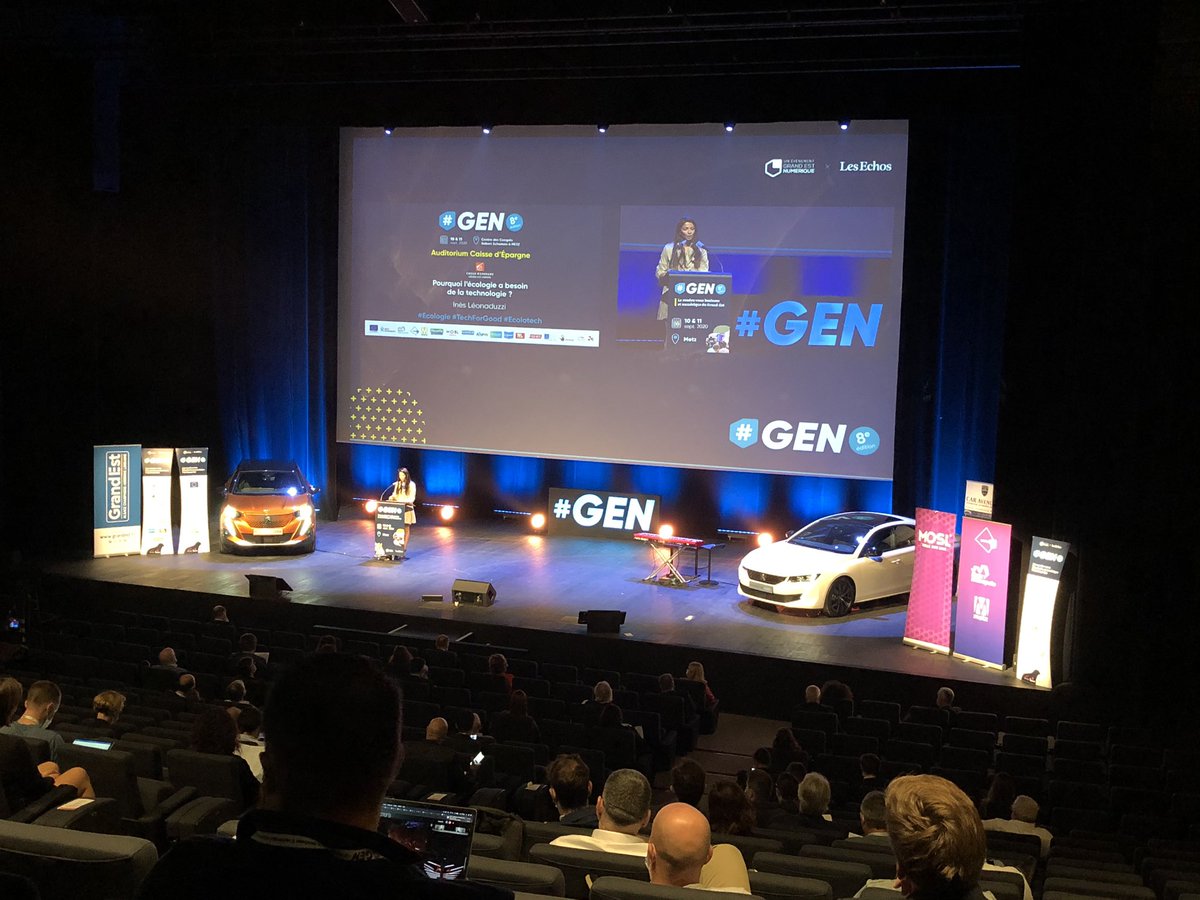 meusetech's tweet photo. #GEN2020 La technologie permet d’avoir un monde moderne en phase avec la nature... Inès Leonarduzzi explique pourquoi le progrès écologique et social ne peut se passer de la technologie. #ecologie #tech #ecolotech https://t.co/2kD64rkXPs