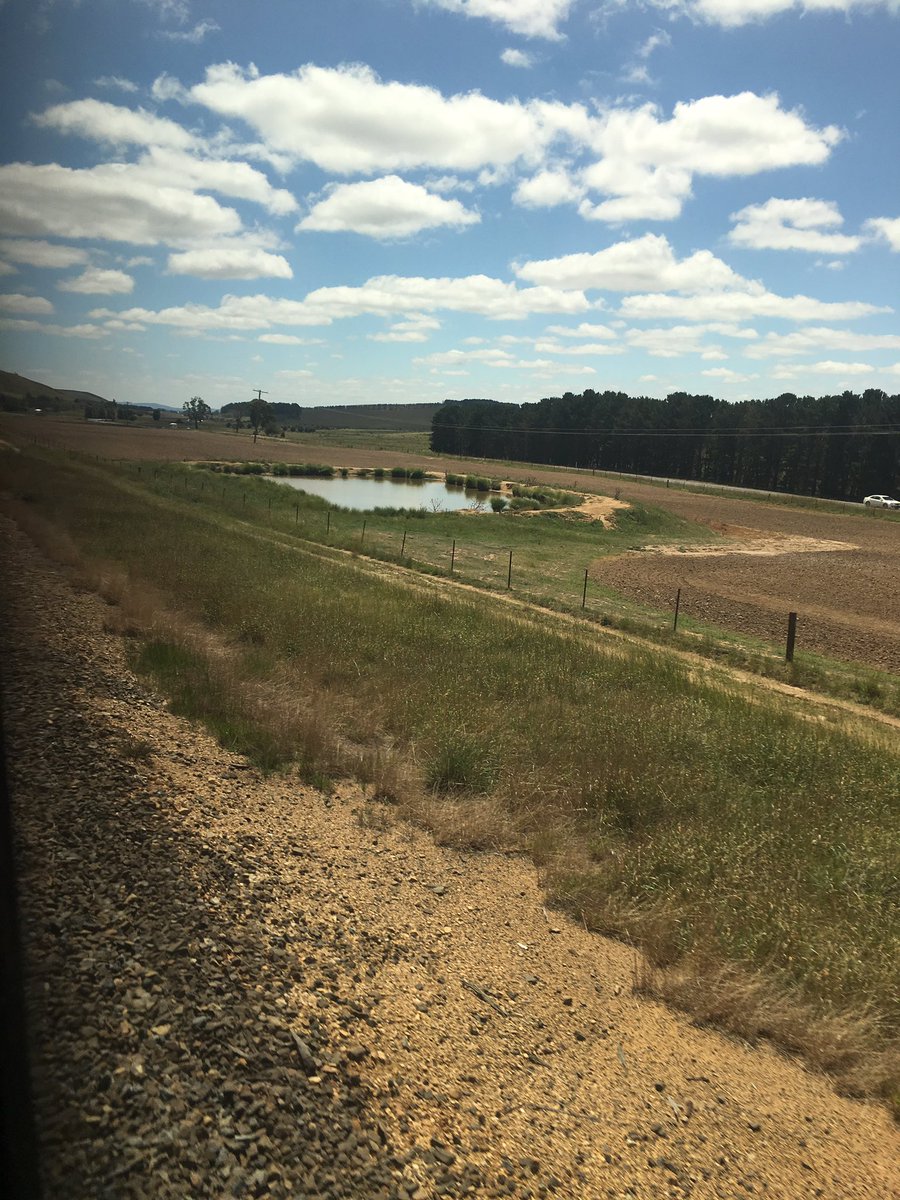 I liked the old, almost British style  #RailwayArchitecture, pleasant views & evocative telegraph lines. But this is not a serious intercity link. At the  #Sydney end, this train has to slip between  @TrainsInfo suburban trains on the busy  #SydneyTrains network. So what’s the sitch?