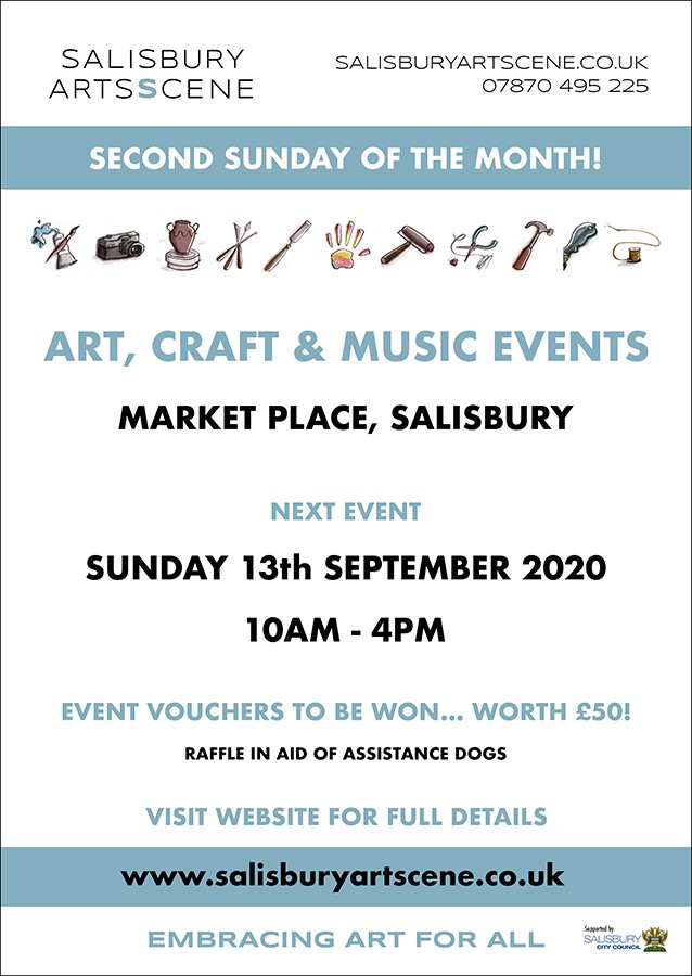 We are supporting Salisbury Arts Scene to bring you an Autumn Arts, Craft and Music Festival this Sunday. The event will provide a vibrant display of arts in #Salisbury Market Place from 10am - 4pm. Click here for info: salisburyartscene.co.uk