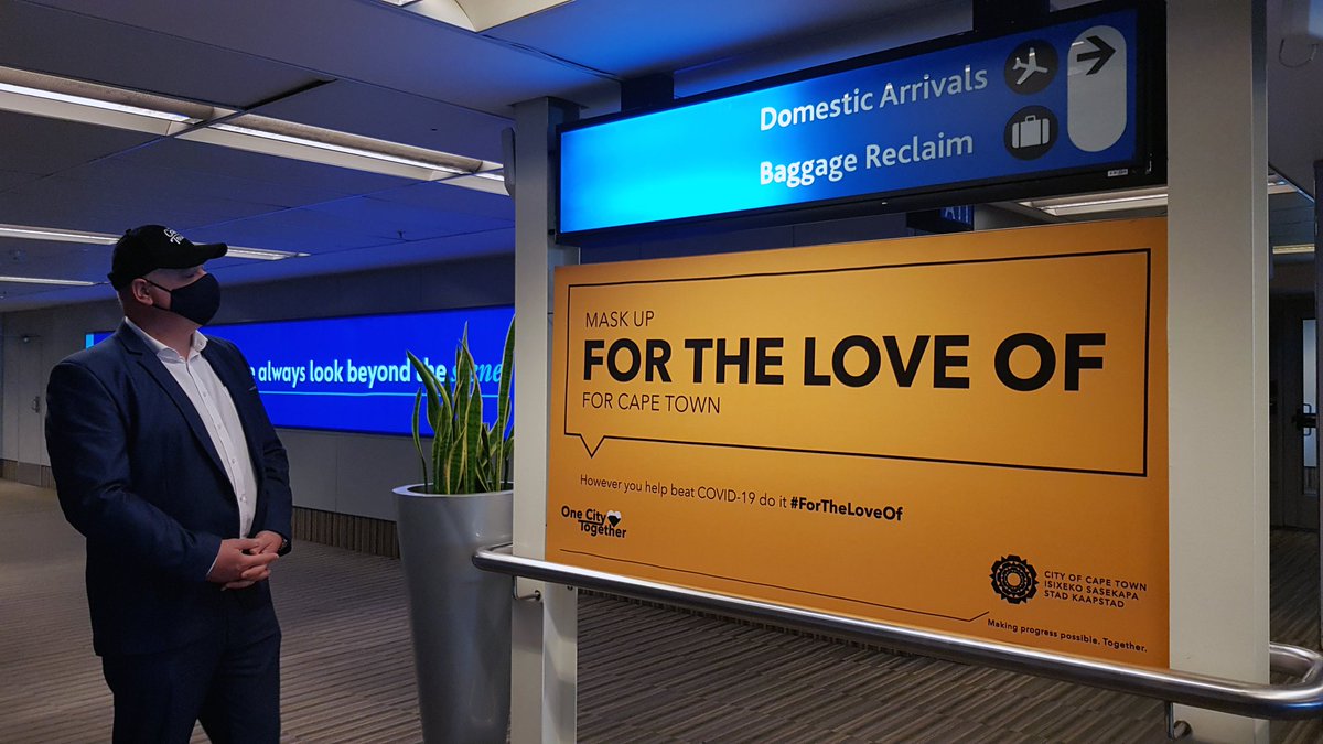 Unveiling the Destination Marketing branding at the Cape Town International Airport to Welcome our visitors and locals. We are heavily reliant on the tourism economy for jobs and investment. #LoveCapeTown #ForTheLoveOfCapeTown <a href="/CityofCT/">City of Cape Town</a> <a href="/CapeTownTourism/">Cape Town Tourism</a> <a href="/capetownint/">Cape Town Airport</a>