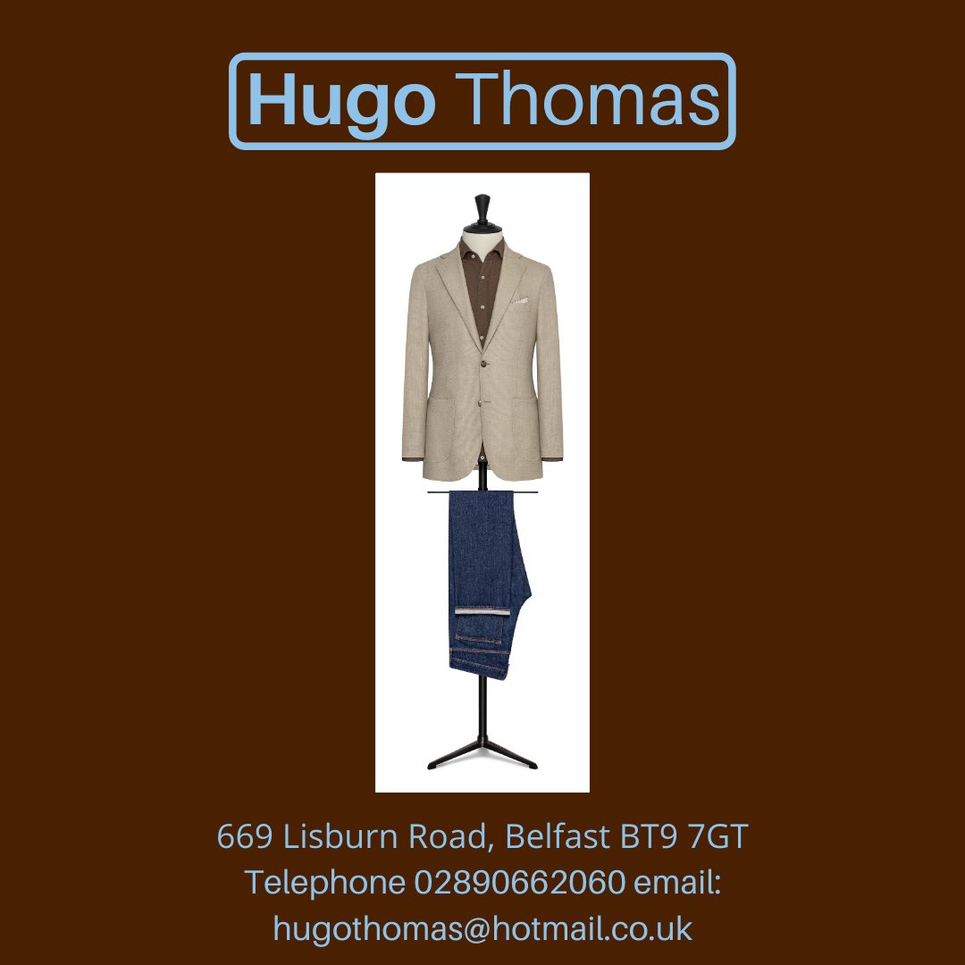hugothomasni's tweet photo. Look of the day. If you want it, we'll make it. Allow at least 4 weeks from fitting to delivery. All enquiries 02890662060. #shopsafe #hugothomas #workfunoccasion https://t.co/7NDK8RX29u