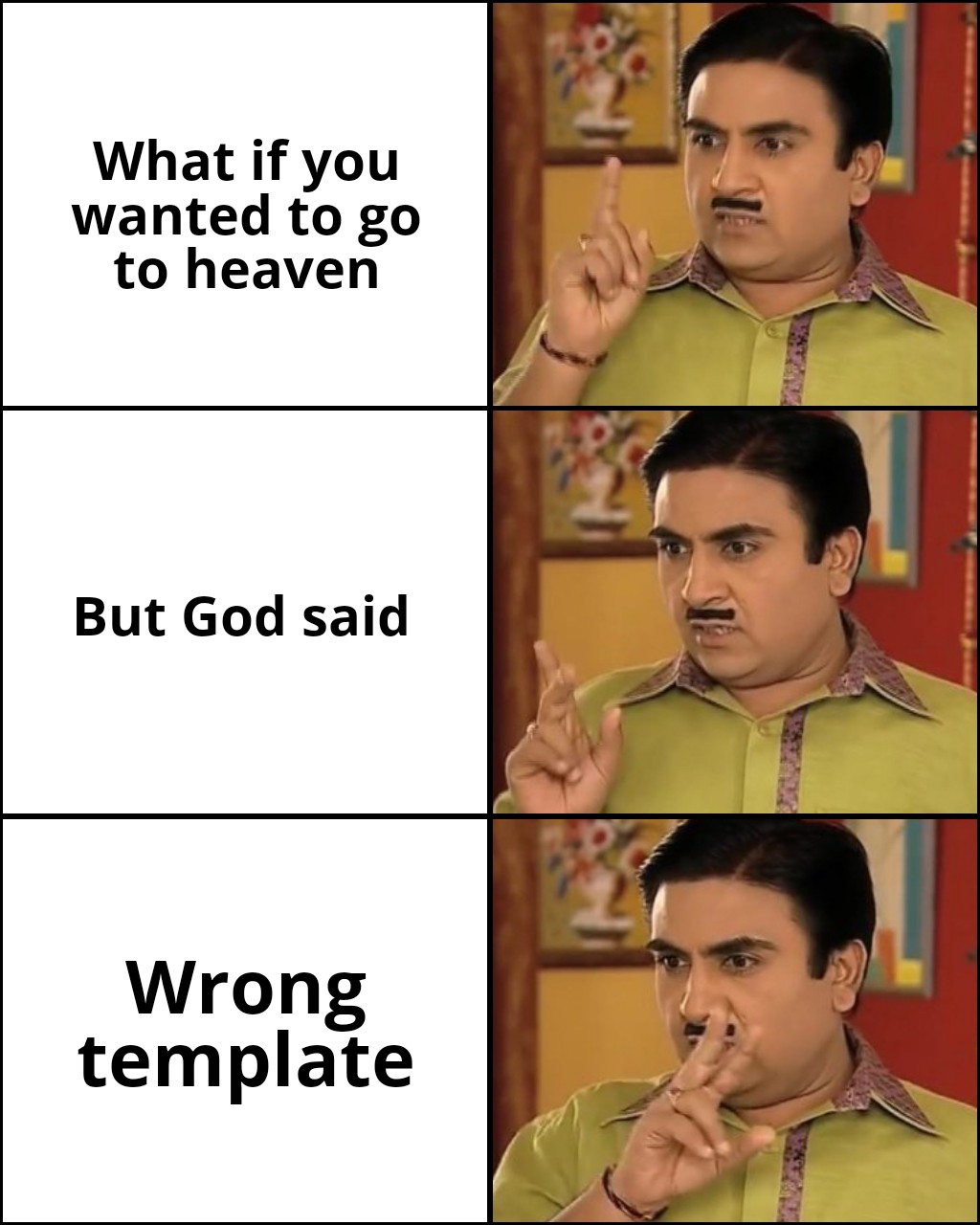 Jethalal Thinking Blank Template - Imgflip