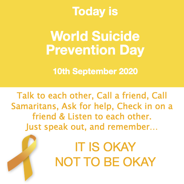In 2018, in the UK and Republic of Ireland, more than 6,800 people died of suicide. Every life lost to suicide is a tragedy. (Samartistans.org 2020)
 
#suicideawarness #suicideprevention #itsokaynottobeokay #wellbeing #mentalhealth