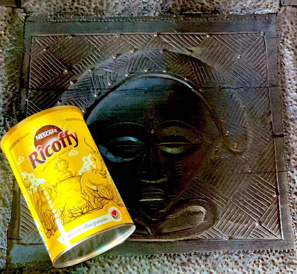 This can of <a href="/NescafeRicoffy/">NESCAFÉ RICOFFY</a> we received was designed by #MorenaMoletsane - a young man who wanted to create an authentically African design. The brief was “Proudly Me” according to Corporate Affairs Director, <a href="/SaintFrancisT/">Saint-Francis</a> #YourHeritageYourPride