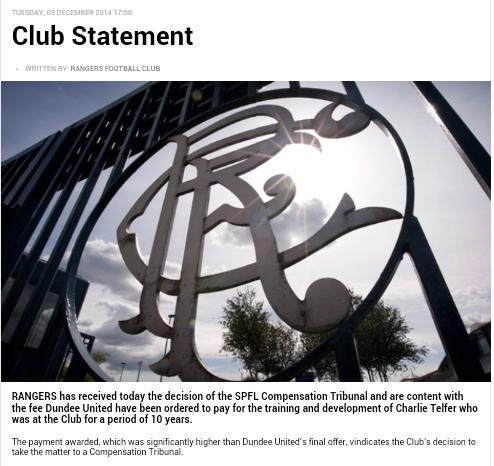 After, the Newco published an arrogant statement claiming United had used the fact that they'd only existed since 2012 in their arguments - they hadn't. Nonetheless, divulging tribunal details is forbidden, so the Newco had to edit the statement. Here's the revised version: