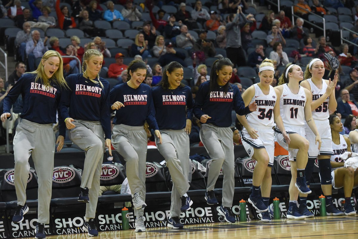BelmontWBB's tweet photo. Throwback to the best #BenchMob in the country! Hype happens here! 🐻🏀 https://t.co/emu2iPJL1n