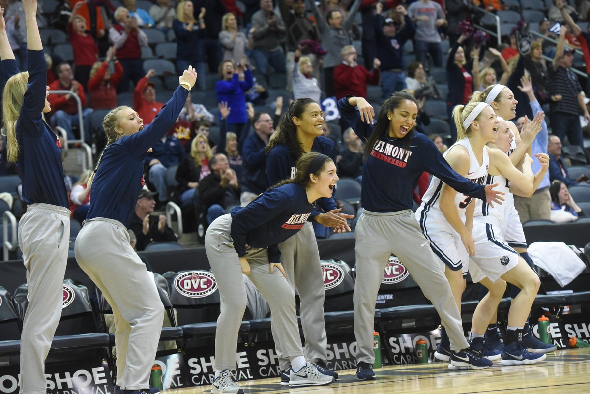 BelmontWBB's tweet photo. Throwback to the best #BenchMob in the country! Hype happens here! 🐻🏀 https://t.co/emu2iPJL1n