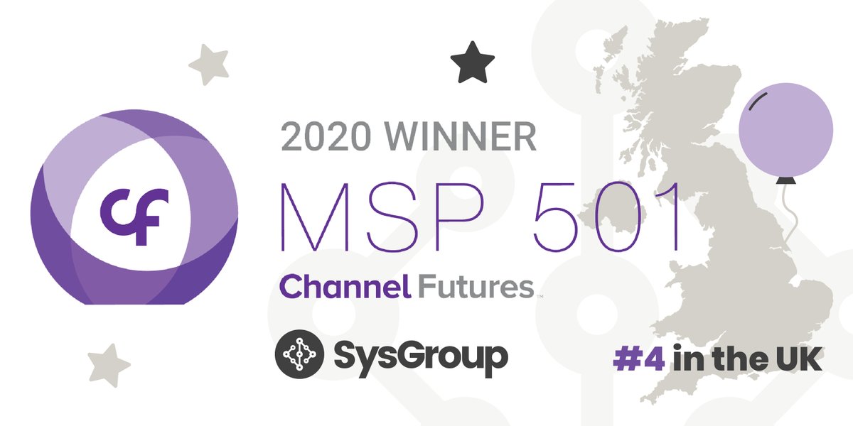 SysGroupPLC's tweet photo. ππ₯ Time to celebrate! We've been named the #4 best MSP in the UK in @ChannelFutures 2020 #MSP501 Awards! We're also 5th in EMEA and 74th globally! We couldn't be more proud of our team.
#TeamSysGroup #ProudtoWorkatSysGroup
Read the press release: https://t.co/AK5ZvgSImJ https://t.co/7eVD1ZyArj