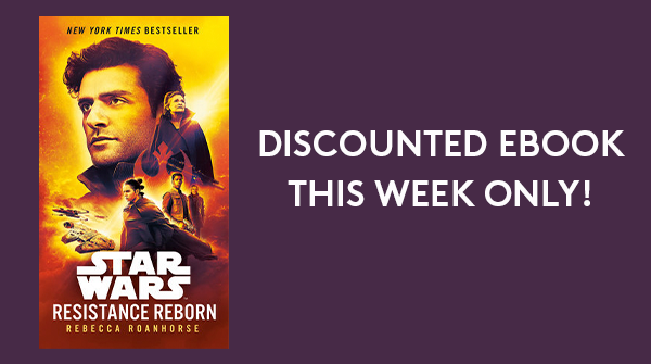 DelReyBooks's tweet photo. This week only! Don't miss your chance to get a Kindle copy of @RoanhorseBex's RESISTANCE REBORN for only $3.99! https://t.co/e2AX2uroti https://t.co/OLfDSt04KS
