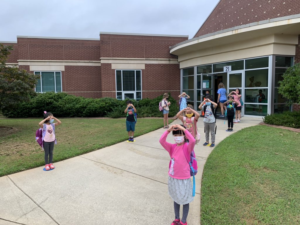 Ms. In (@cvesprincipal) on Twitter photo Absolutely love seeing our Cheetahs again!  They have already adapted to the new Cheetah way of saying hello and goodbye - heart hands! 💙💚 #GoCheetahs #CVESStrong Absolutely love seeing our Cheetahs again!  They have already adapted to the new Cheetah way of saying hello and goodbye - heart hands! 💙💚 #GoCheetahs #CVESStrong