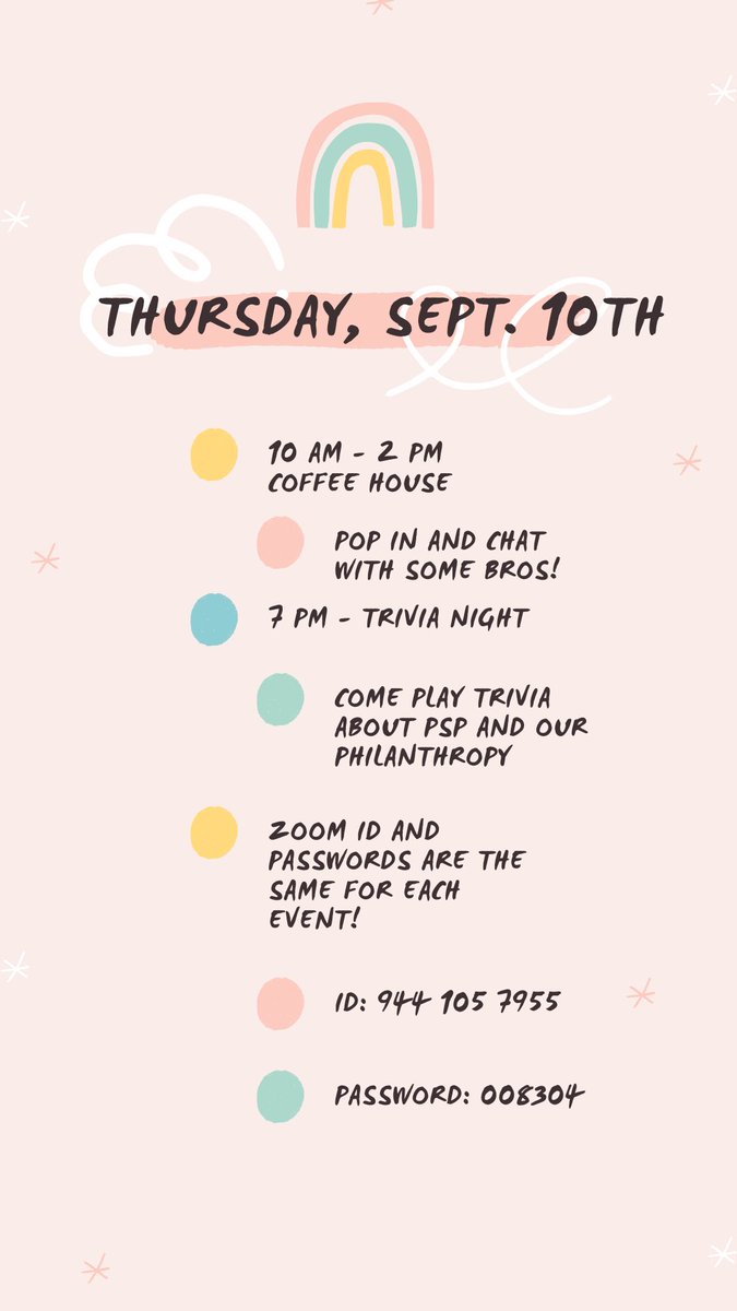 phisigmapiae's tweet photo. good morning everyone!! another coffee house is happening right now! Come hang! &amp; join us @ 7 for trivia!! 🤗 https://t.co/yVD8VNc4Qt