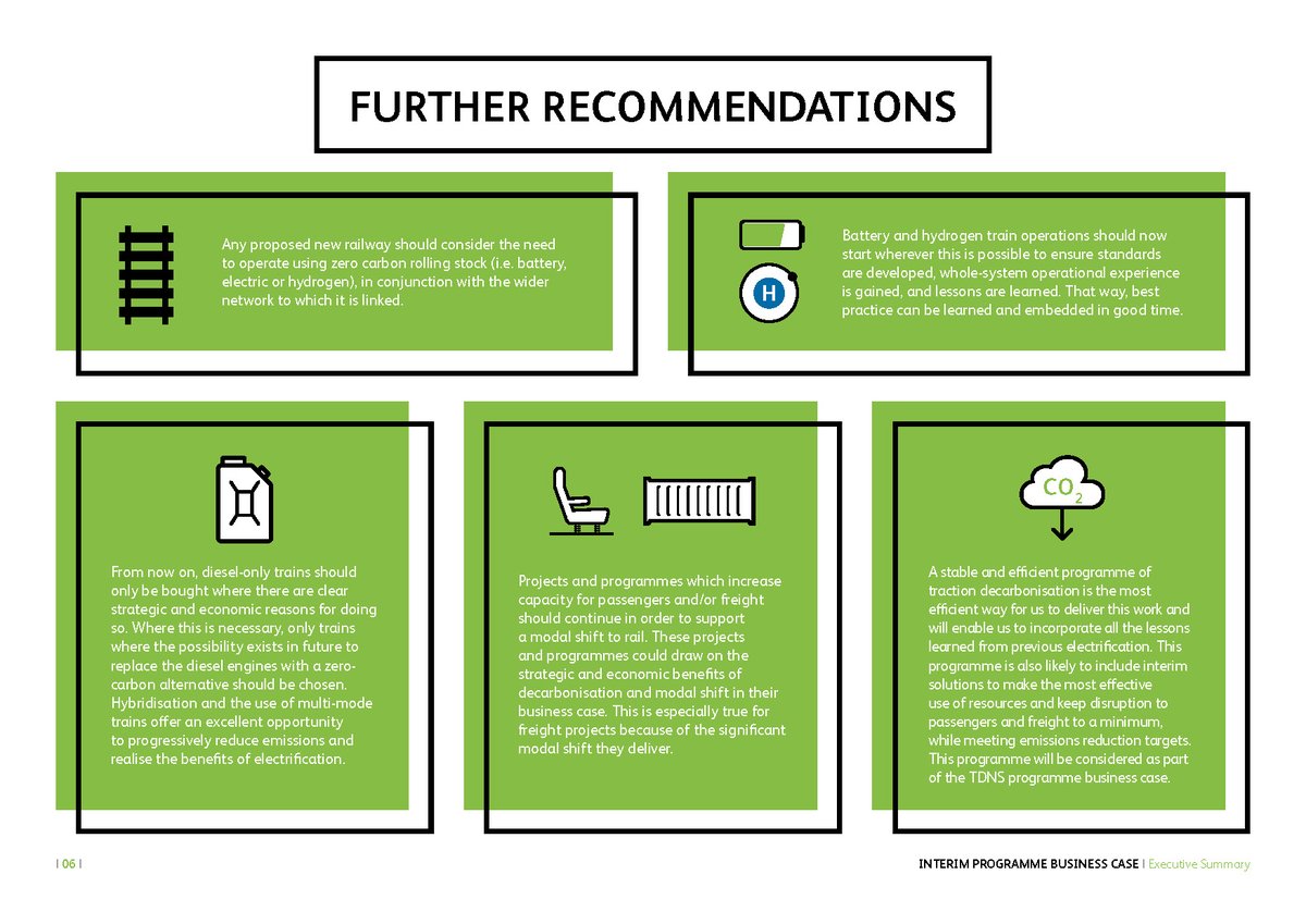 GarethDennis's tweet photo. @NetworkRail have also produced a useful executive summary with a good set of explanatory graphics: https://t.co/9Z2Lo075ej
It is now the job of government (and specifically @HMTreasury) to JFDI and #ElectrifyAllTheThings β‘οΈ https://t.co/fR8RBhtDoo