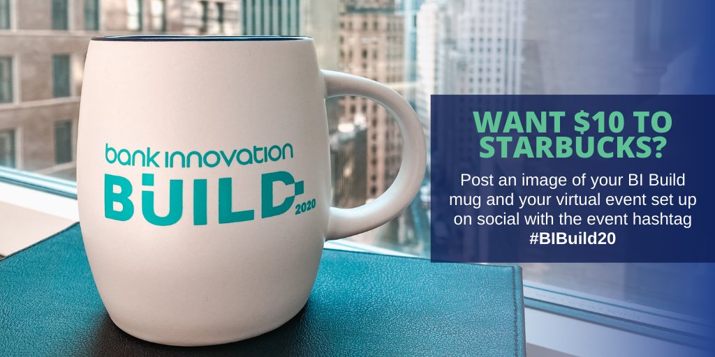 Have you earned your $10 Starbucks gift card yet? Share a photo of your BI Build mug and your virtual event set up on Twitter to receive yours! Just use the official event hashtag to qualify. #BIBuild20