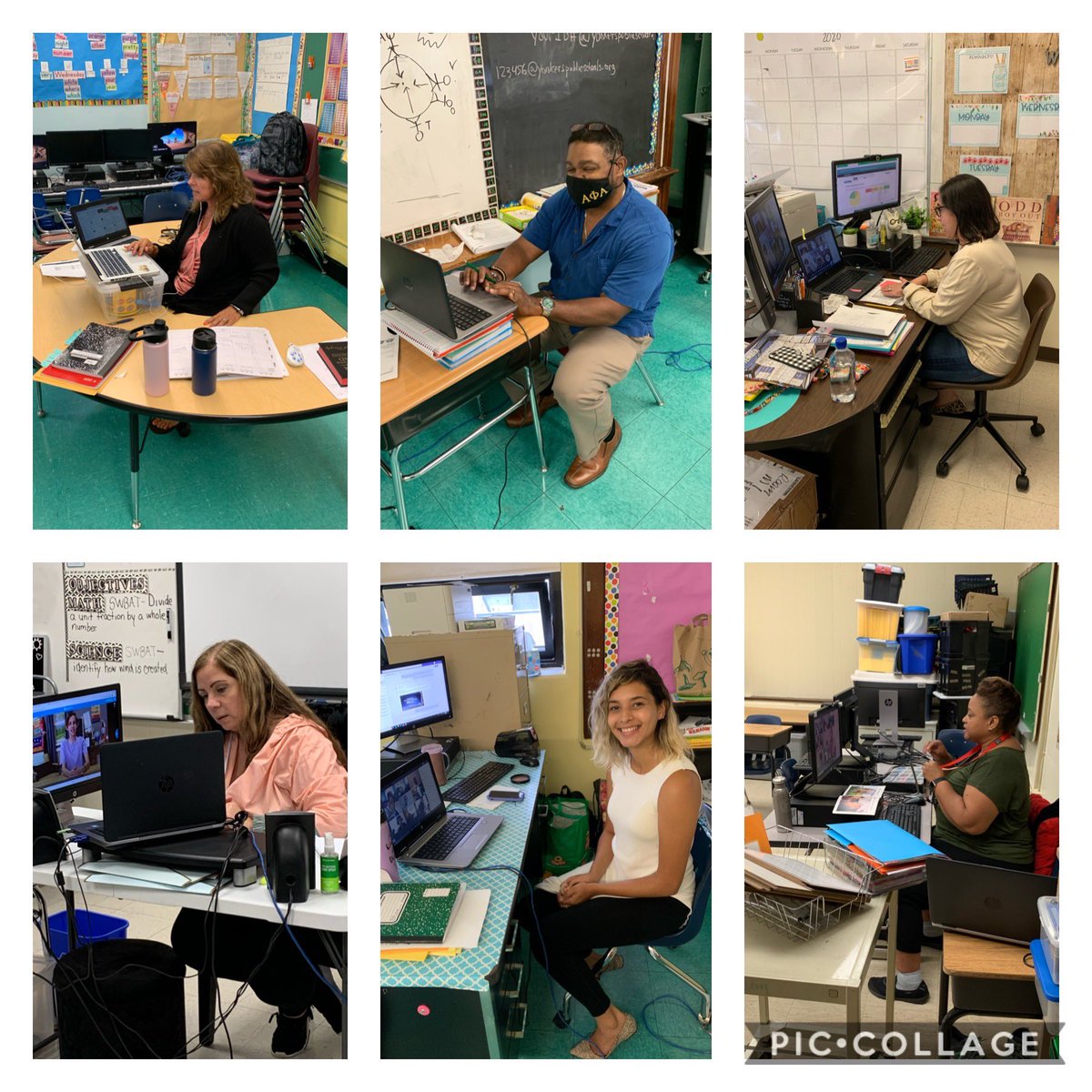 quezada1229's tweet photo. Our ⁦@YonkersSchools⁩ teachers working hard at #School22.  Thank you https://t.co/jdFTOUJ1o3