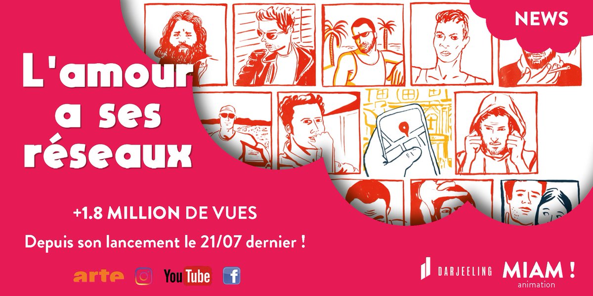 L'animation pour adultes trouve son audience!🎯
Un mois après son lancement sur <a href="/ARTEfr/">ARTE</a> et ses plateformes, L'amour a ses réseaux (13x4') cumule + d'1,8M de vues🔝
Ne manquez pas ces récits insolites sur les rencontres à l'ère des applis de dating!📱❤️
👉 arte.tv/fr/videos/RC-0…