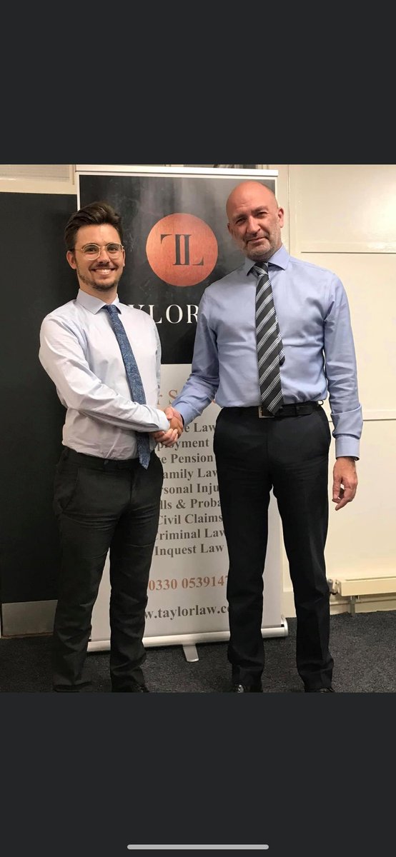 Congratulations from all at Taylor Law to Max Hornigold who today qualified as a solicitor following completion of his training contract. All the hard work over the last two years has paid off. Well deserved. A star in the making.