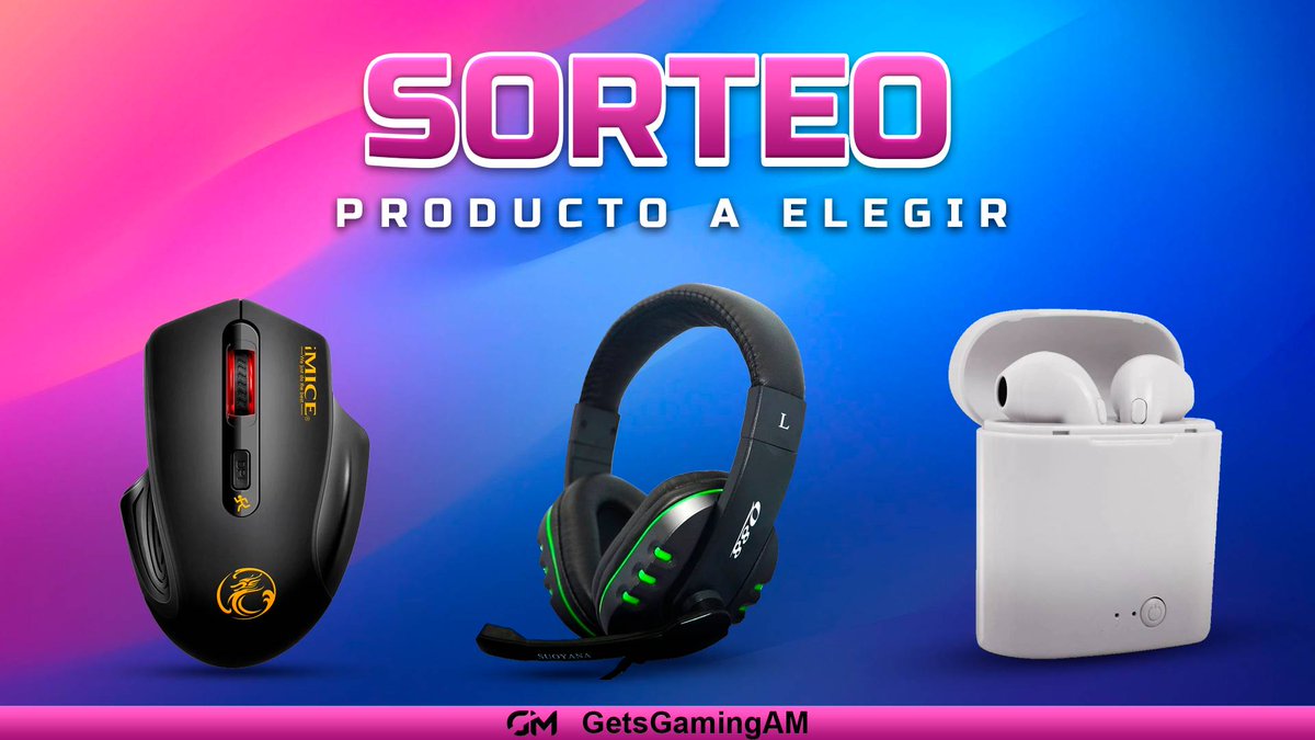 GetsGamingAM's tweet photo. 🎁💥#SORTEO DE PREMIO A ELEGIR💥🎁

REQUISITOS PARA PARTICIPAR:
• Dar RT🔁
• Seguir a @GetsGamingAM
• Seguir a @TnKapi

Finaliza el 13/09⏳

¡SUERTE! 🍀 https://t.co/k9kXrkXTMT