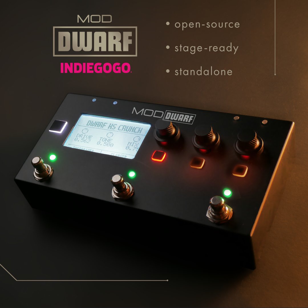 modaudiotw's tweet image. Have you ever dreamed of a device that: Facilitates access to open-source technology; Allows bringing plugins to gigs in a standalone, very compact box; Is genuinely affordable?
Here at MOD we made it real: bit.ly/3iu5MXy 
#MODDwarf