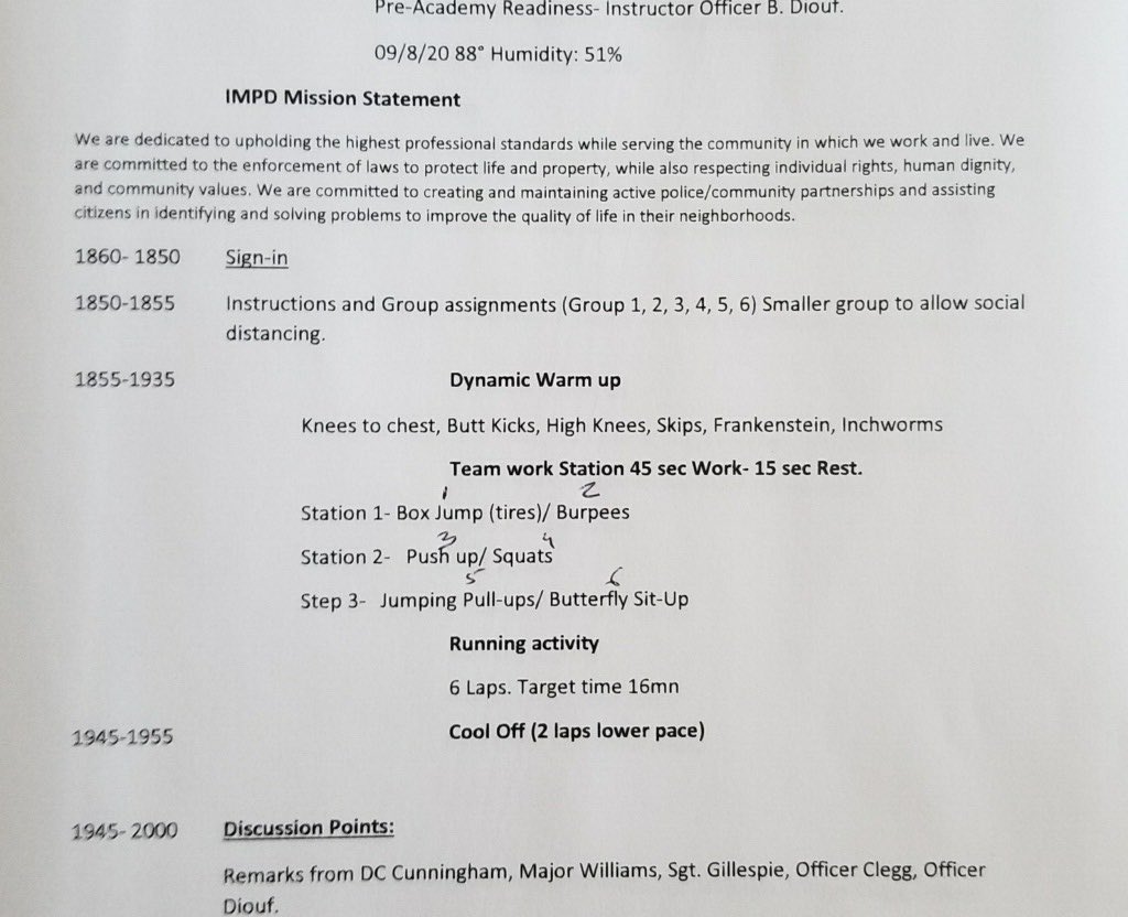 JoinIMPD's tweet photo. Needing some motivation? Here’s this weeks workout. #JoinIMPD #JoinPAR https://t.co/kGeEdMzcto