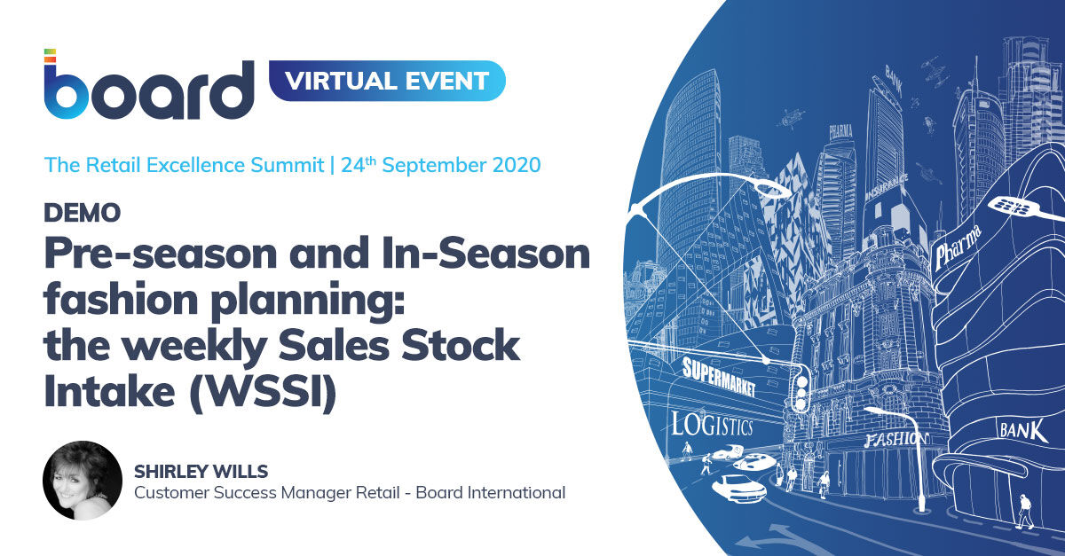 BoardSoftware's tweet photo. Effectively manage #WSSI - Ensure the effective control and distribution of inventory based on a combination of sales, forecast, and stock data to maximize profitability and minimize waste. Register to #RetailExcellenceSummit to learn more https://t.co/Ik9YZHlVch https://t.co/AR9hVg4gWo