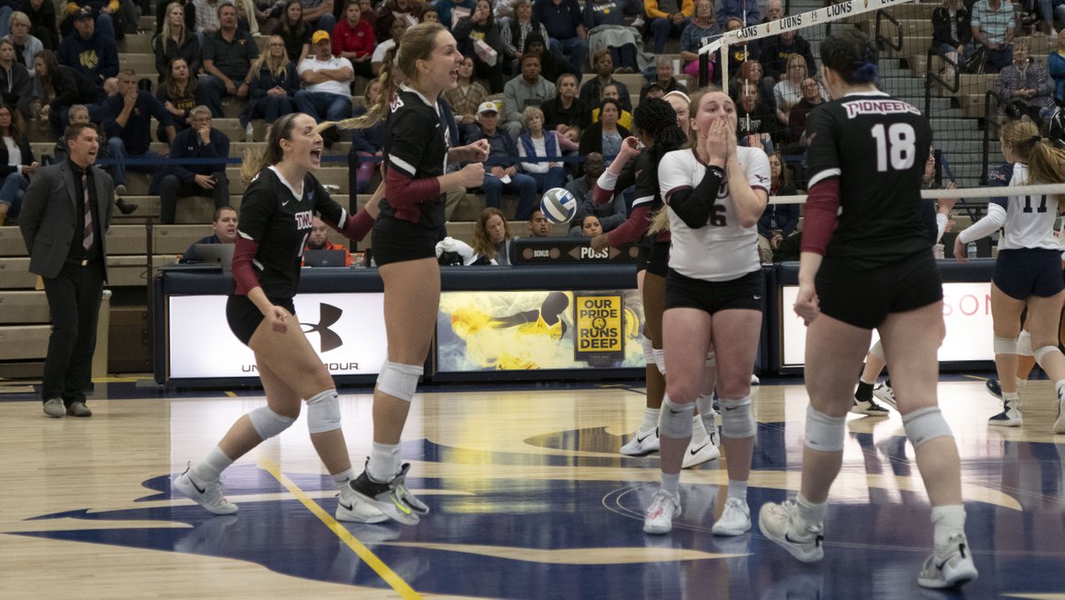 twupioneers's tweet photo. It was just last year, but who remembers when @TWUVolleyball took down the #1 team in the LSC tournament? Good times.

#TBT | #PioneerProud https://t.co/b58hJZ1AVk